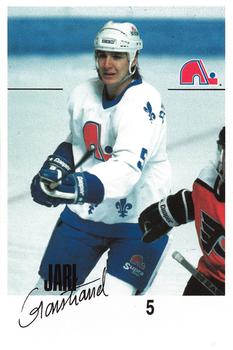 1988-89 Quebec Nordiques #NNO Jari Gronstrand Front