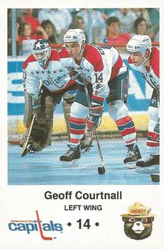 1988-89 Washington Capitals Smokey #2 Geoff Courtnall Front