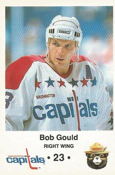 1988-89 Washington Capitals Smokey #6 Bob Gould Front