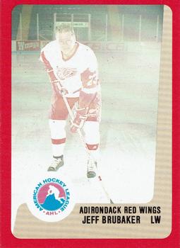 1988-89 ProCards Adirondack Red Wings (AHL) #NNO Jeff Brubaker Front