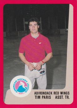 1988-89 ProCards Adirondack Red Wings (AHL) #NNO Tim Paris Front