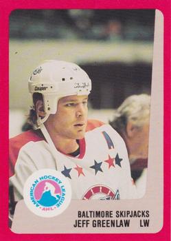 1988-89 ProCards Baltimore Skipjacks (AHL) #NNO Jeff Greenlaw Front
