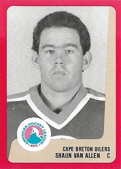 1988-89 ProCards Cape Breton Oilers (AHL) #NNO Shaun Van Allen Front