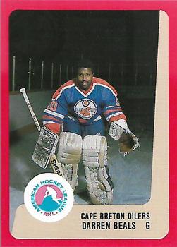 1988-89 ProCards Cape Breton Oilers (AHL) #NNO Darren Beals Front