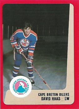 1988-89 ProCards Cape Breton Oilers (AHL) #NNO David Haas Front