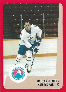 1988-89 ProCards Halifax Citadels (AHL) #NNO Ken McRae Front