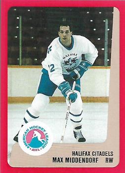 1988-89 ProCards Halifax Citadels (AHL) #NNO Max Middendorf Front