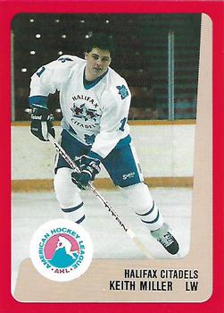 1988-89 ProCards Halifax Citadels (AHL) #NNO Keith Miller Front