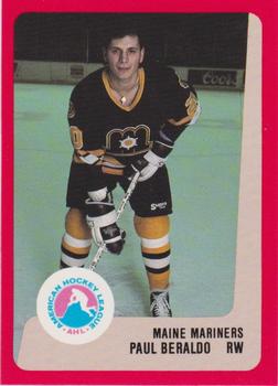 1988-89 ProCards Maine Mariners (AHL) #NNO Paul Beraldo Front