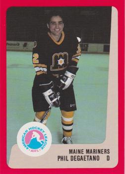 1988-89 ProCards Maine Mariners (AHL) #NNO Phil DeGaetano Front