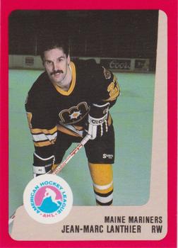 1988-89 ProCards Maine Mariners (AHL) #NNO Jean-Marc Lanthier Front