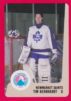 1988-89 ProCards Newmarket Saints (AHL) #NNO Tim Bernhardt Front