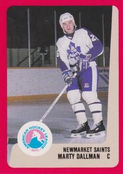 1988-89 ProCards Newmarket Saints (AHL) #NNO Marty Dallman Front