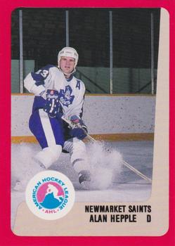 1988-89 ProCards Newmarket Saints (AHL) #NNO Alan Hepple Front