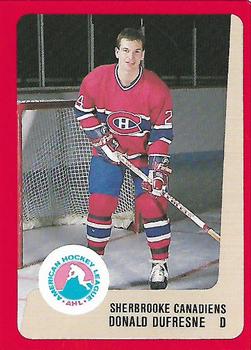 1988-89 ProCards Sherbrooke Canadiens AHL #NNO Donald Dufresne Front