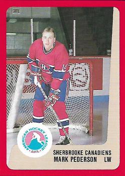 1988-89 ProCards Sherbrooke Canadiens (AHL) #NNO Mark Pederson Front