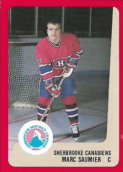 1988-89 ProCards Sherbrooke Canadiens (AHL) #NNO Marc Saumier Front