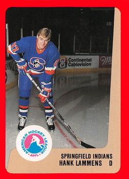 1988-89 ProCards Springfield Indians (AHL) #NNO Hank Lammens Front
