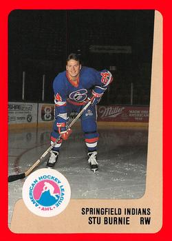1988-89 ProCards Springfield Indians (AHL) #NNO Stuart Burnie Front