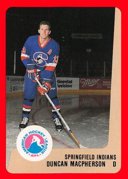 1988-89 ProCards Springfield Indians (AHL) #NNO Duncan MacPherson Front