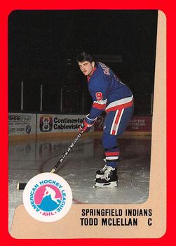 1988-89 ProCards Springfield Indians (AHL) #NNO Todd McLellan Front