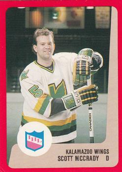 1988-89 ProCards Kalamazoo Wings (IHL) #NNO Scott McCrady Front