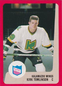 1988-89 ProCards Kalamazoo Wings (IHL) #NNO Kirk Tomlinson Front