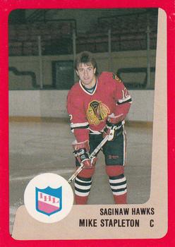 1988-89 ProCards Saginaw Hawks (IHL) #NNO Mike Stapleton Front