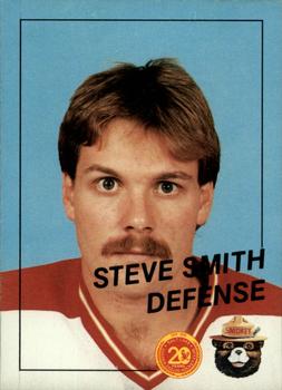 1988-89 Salt Lake Golden Eagles (IHL) Smokey #7 Steve Smith Front
