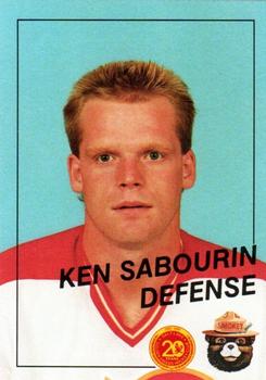 1988-89 Salt Lake Golden Eagles (IHL) Smokey #19 Ken Sabourin Front
