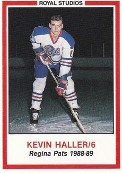 1988-89 Royal Studios Regina Pats (WHL) #NNO Kevin Haller Front