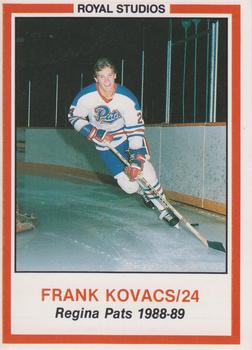 1988-89 Royal Studios Regina Pats (WHL) #NNO Frank Kovacs Front