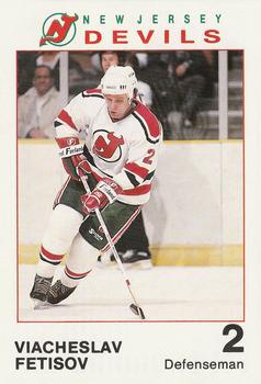 1989-90 New Jersey Devils #NNO Viacheslav Fetisov Front