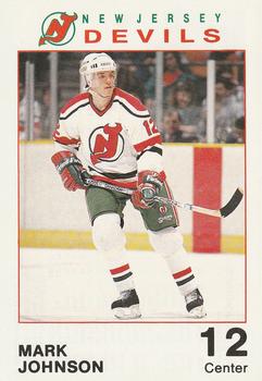1989-90 New Jersey Devils #NNO Mark Johnson Front