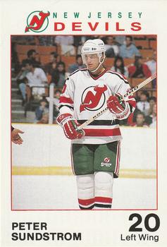 1989-90 New Jersey Devils #NNO Peter Sundstrom Front