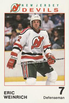 1989-90 New Jersey Devils #NNO Eric Weinrich Front