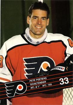 1989-90 Philadelphia Flyers Postcards #NNO Pete Peeters Front