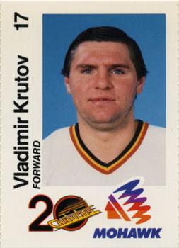 1989-90 Mohawk Vancouver Canucks #NNO Vladimir Krutov Front