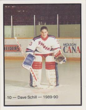 1989-90 Kitchener Rangers (OHL) Police #10 David Schill Front