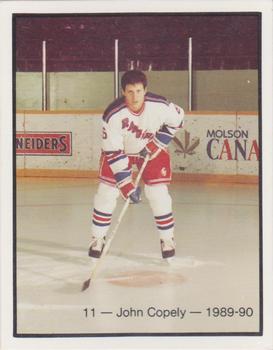 1989-90 Kitchener Rangers (OHL) Police #11 John Copley Front