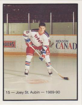 1989-90 Kitchener Rangers (OHL) Police #15 Joey St. Aubin Front