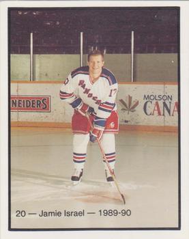 1989-90 Kitchener Rangers (OHL) Police #20 Jamie Israel Front