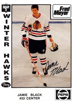 1989-90 Portland Winterhawks (WHL) #NNO Jamie Black Front