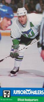 1990-91 Junior Whalers/7-Eleven Hartford Whalers #NNO Kevin Dineen Front