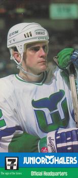 1990-91 Junior Whalers/7-Eleven Hartford Whalers #NNO Brad Shaw Front