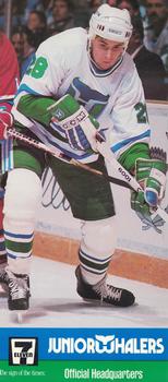 1990-91 Junior Whalers/7-Eleven Hartford Whalers #NNO Mike Tomlak Front