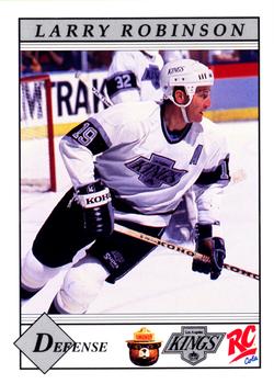 1990-91 Smokey Los Angeles Kings  #9 Larry Robinson Front