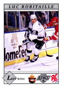 1990-91 Smokey Los Angeles Kings  #10 Luc Robitaille Front