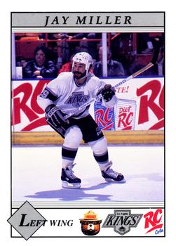 1990-91 Smokey Los Angeles Kings  #16 Jay Miller Front