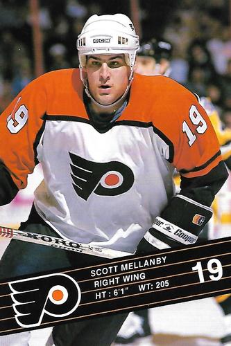1990-91 Philadelphia Flyers Postcards #NNO Scott Mellanby Front